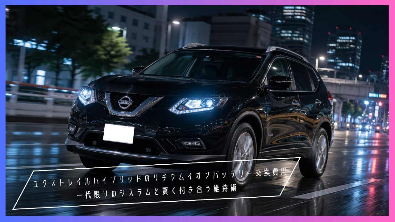 エクストレイルハイブリッドのリチウムイオンバッテリー交換費用｜一代限りのシステムと賢く付き合う維持術の画像