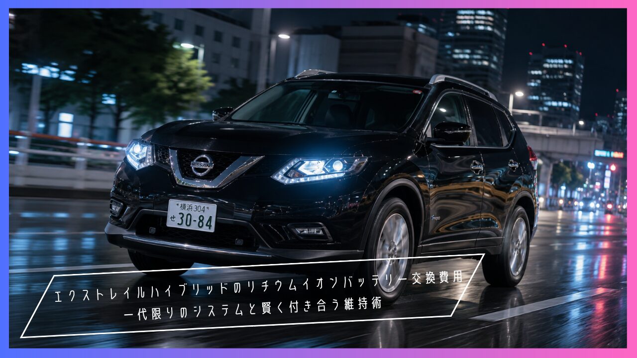 エクストレイルハイブリッドのリチウムイオンバッテリー交換費用｜一代限りのシステムと賢く付き合う維持術